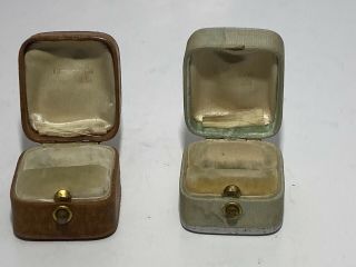Rare Antique Two Empty Tiffany & Co.  York Ring Jewelry Boxes