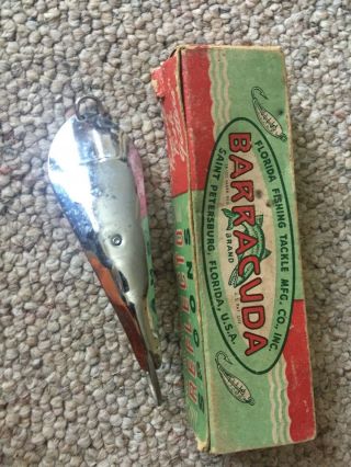 VTG Old Stock Barracuda Reflecto Spoon 6 fishing lure with box 2