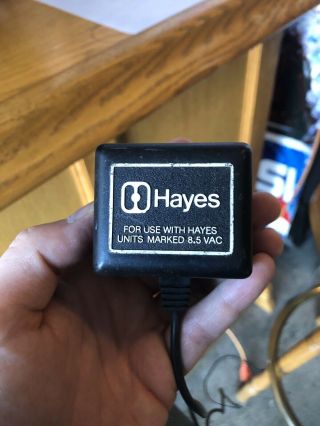 Hayes Smartmodem 2400 External Modem w/ Power Cord Vintage Rare 3