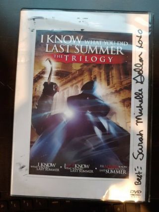 I Know What You Did Last Summer:the Trilogy Dvd Autographed By Smg Rare