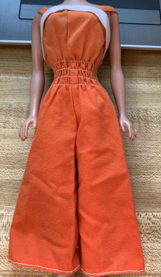 Barbie Francie Vintage 1978 Superstar Era 2222 Best Buy Orange & White Jumpsuit