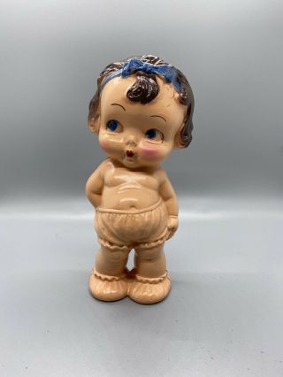Vintage Irwin Made In The Usa 6.  5” Hard Plastic Baby Doll 1