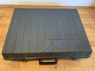 Atari 2600 Black Hard Shell Carrying Case Plastic Rare