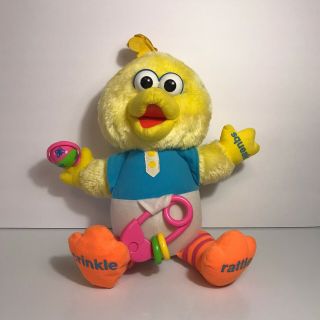 15 " 1988 Busy Big Bird Playskool Baby Activity Vintage Plush Sesame Street Doll