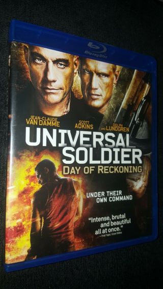 Universal Soldier: Day Of Reckoning - Van Damme/lundgren Rare Oop Blu - Ray