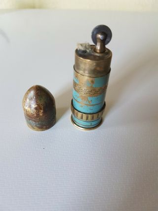 Vintage Antique Brass Ww1 Trench Art Lighter