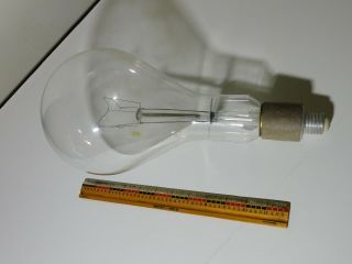 Huge 13 " Antique 1000 Watt Light Bulb With Adapter In