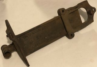 Antique Patented Aug 6,  1912 A.  L.  BEMIS 3 under Bench Vise Worcester MA Tool NR 3