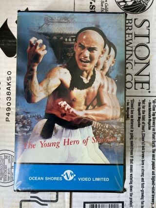 Kung Fu Martial Arts Vhs The Young Hero Of Shaolin Ocean Shores Rare Guo Liang