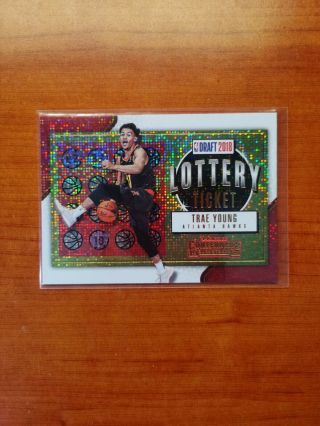 18/19 Panini Contenders Rc 2018 Draft Lottery Ticket Trae Young Card Ref Rare
