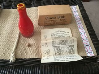 S.  S.  Adams’ Chinese Bottle / Vintage Adams’ Magic Trick Complete Rare