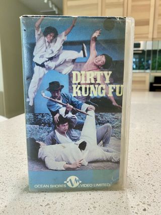 Dirty Kung Fu Vhs.  Ocean Shores.  Rare Kung Fu.  Martial Arts.