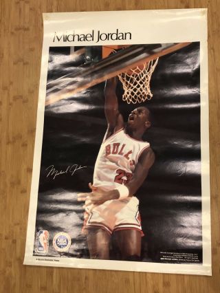 Rare Michael Jordan Bulls 1986 Vintage Orig Nba Si Sports Illustrated Poster