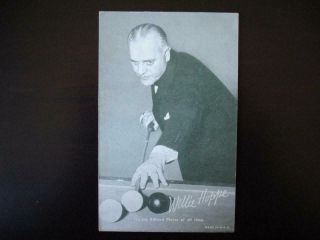 1948 Rare Willie Hoppe Exhibit Card (world 