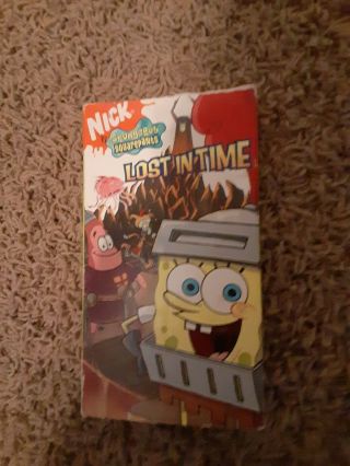 Rare Nickelodeon Spongebob Squarepants Lost In Time 2006 Vhs
