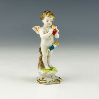 Antique Samson French Porcelain - Cherub With Heart Figurine - Lovely