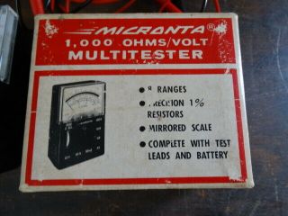 Vintage Micronta (22 - 027) 1,  000 OHMS / Volt Multitester 2