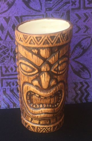 Vintage Hawaii Treasure Craft Hawaiian Tiki Mug Rare