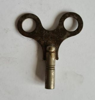 Antique Clock Key Steel 4mm No.  8