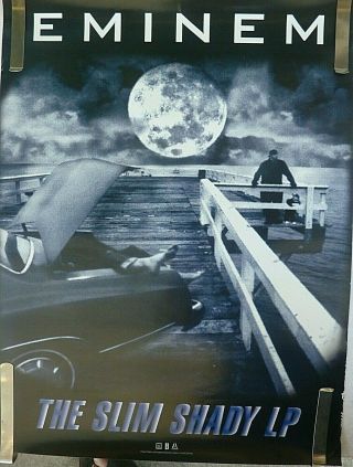 Rare Eminem The Slim Shady Lp 1999 Vintage Rap Music Store Promo Poster