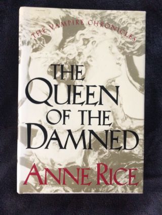 Anne Rice - The Queen Of The Damned Signed Knopf,  1988.  1st Hc/dj Rare