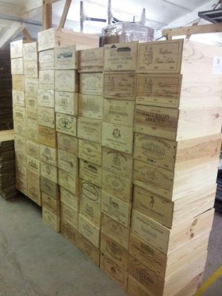 1 X French Chic Retro Wooden Wine Crate Box / Planter Drawers Storage