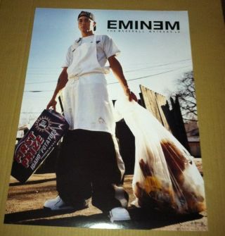 Eminem 2000 Very Rare Retail Promo Poster For Marshall Mathers Cd Usa 18x24