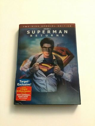 Superman Returns (2 - Dvd,  2006) Special Edition Target Exclusive,  Radio Show Rare