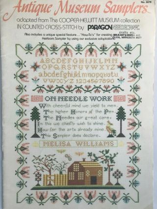 Antique Museum Samplers Cross Stitch By Paragon Needlecraft