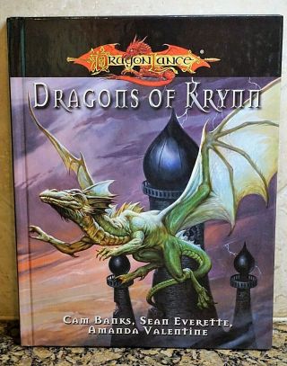 2007 Dragonlance Dragons Of Krynn Dungeon Dragons Hc Book - Rare Htf