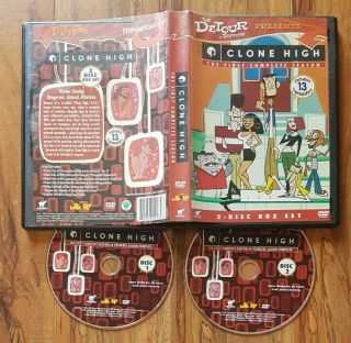 /1638\ Clone High Complete First 1st Season 2 - Disc Dvd Set Rare Oop Scratched