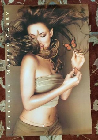 Mariah Carey Butterfly Rare 2 - Sided Promotional Poster
