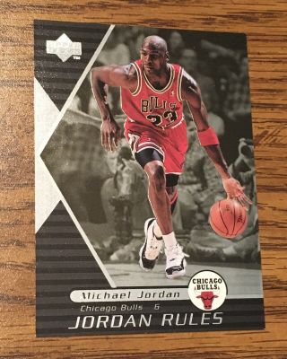 Michael Jordan 1998 - 99 Upper Deck Jordan Rules Silver J10 Rare Insert Parallel