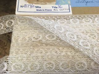 Moprimitivepast Vintage Antique Trimming Lace Made In France 2 Yards More Avail