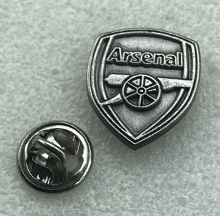 Arsenal Supporter Enamel Badge Very Rare & Smart Antique Silver Crest Design 2
