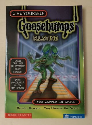 Give Yourself Goosebumps By R.  L.  Stine 23 Zapped In Space 1997