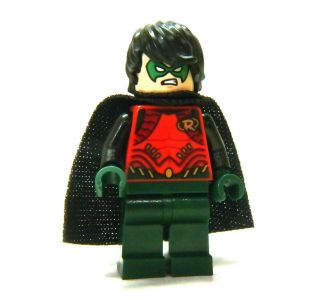 Lego Dc Comics Batman Theme Robin Minifigure W/ Dark Green Legs,  76034,  2015