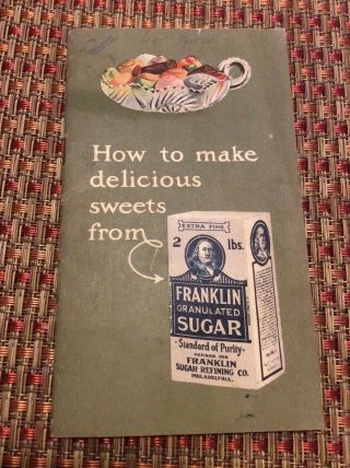 Antique Franklin Sugar Refining Co.  Advertising Cookbook Philadelphia (is - 470)