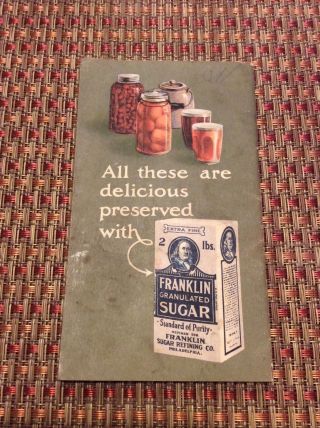 Antique Franklin Sugar Refining Co.  Advertising Cookbook Philadelphia (IS - 470) 2