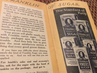 Antique Franklin Sugar Refining Co.  Advertising Cookbook Philadelphia (IS - 470) 3