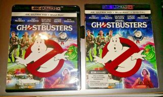 Ghostbusters 1984 4k Uhd,  Blu - Ray,  Slipcover Rare Oop Htf On All