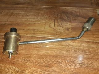 Ab) Vintage Collman Propane Camping Grill Adapter L With Propane Tank Hook Up