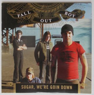 Fall Out Boy Sugar,  We Re Goin Down 2 Version Promo Cd Single 2005 Rare