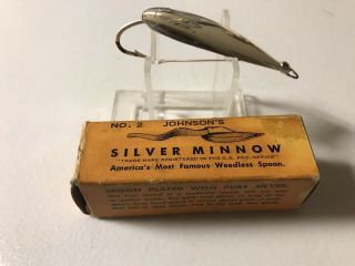 Vintage Johnson’s 2 Silver Minnow Lure