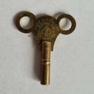 Antique Clock Key Popular Progress Brass 3.  4mm No.  5