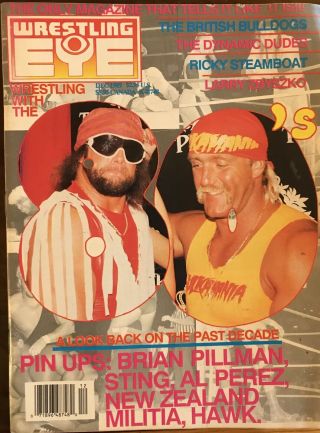 Wrestling Eye December 1989 Randy Savage Hulk Hogan Vg Wwf Wwe Nwa Wcw Rare Oop