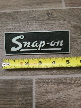 Very Rare Vintage Snap On Tool Box Emblem Badge Name Plate