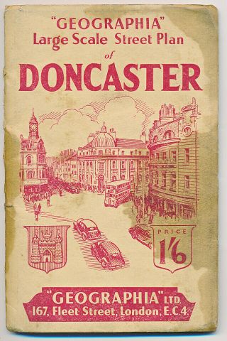 Vintage Geographia Large Scale Street Plan Of Doncaster