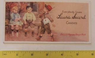 Rare (toronto) " Everybody Loves Laura Secord Candies " - Ink Blotter