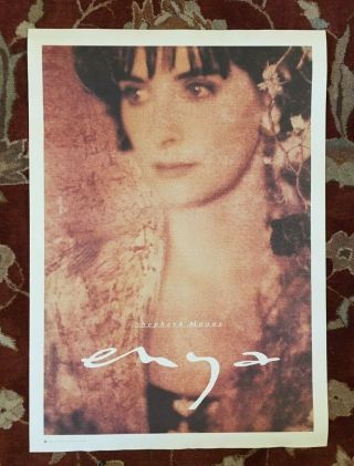 Enya Shepherd Moons Rare Promotional Poster From 1991